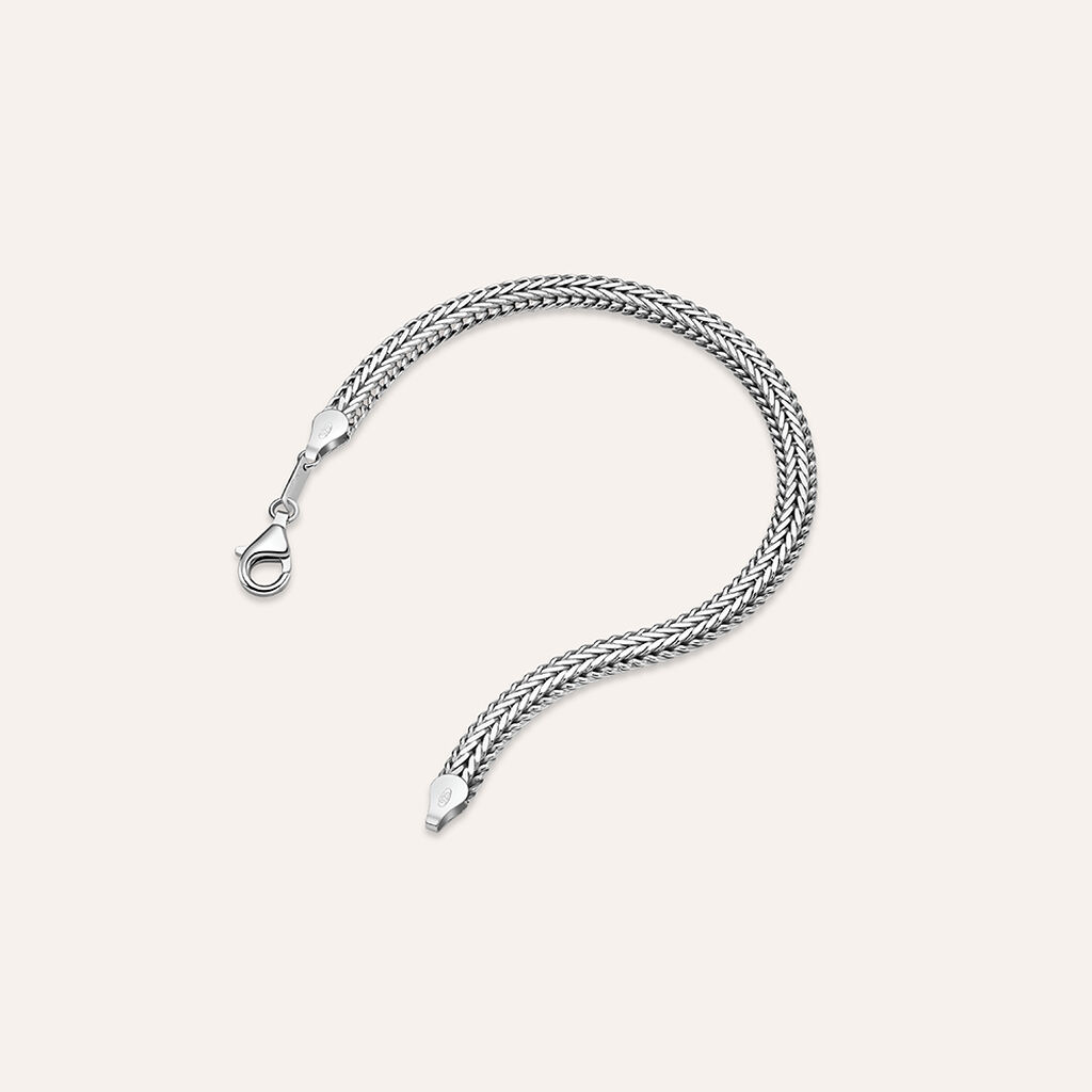 Bracciale Catena Gentleman Argento Rodiato - Bracciali Uomo | Stroili
