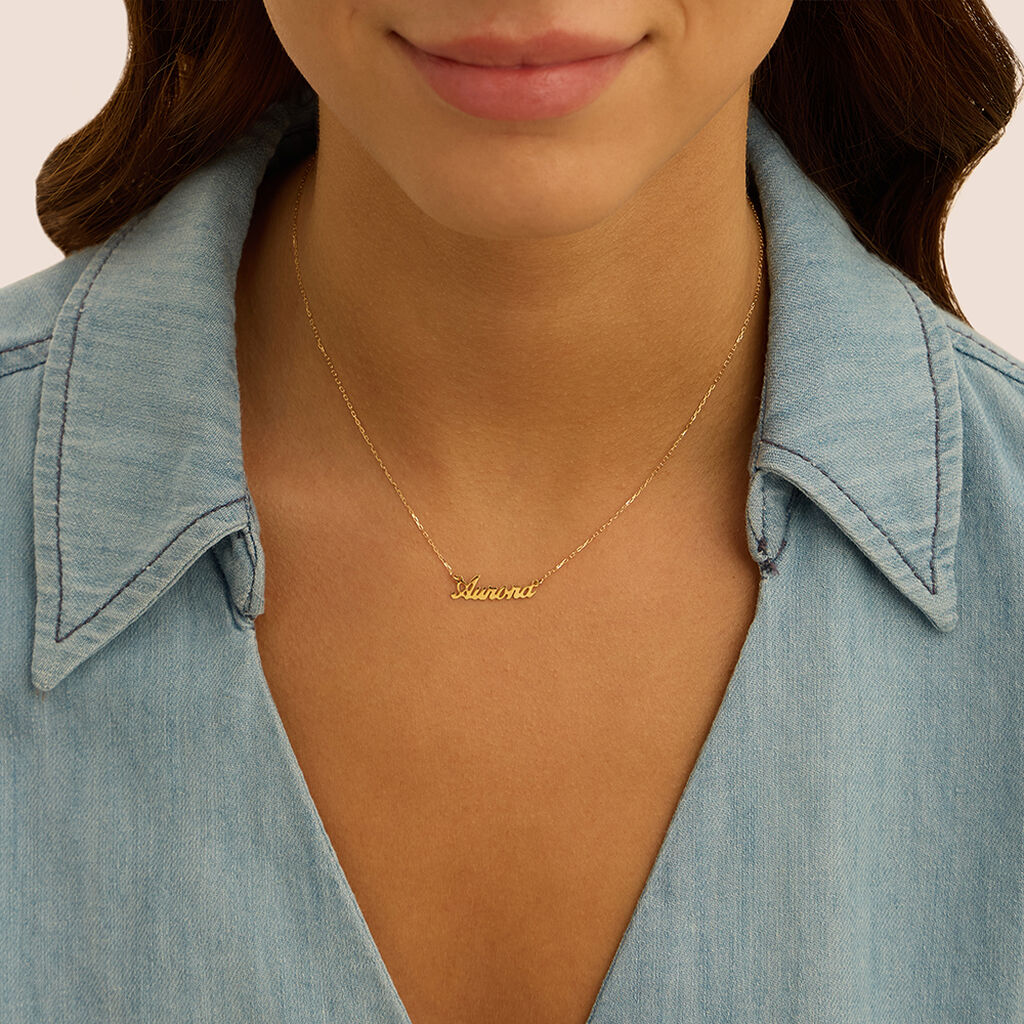 Collana Aurora Gold Names Oro Giallo