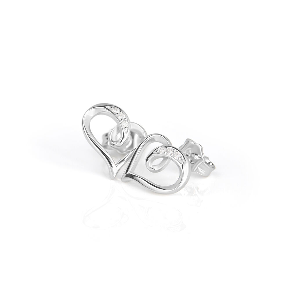 Orecchini Lobo Silver Shine Argento Rodiato Cubic Zirconia - Orecchini a Lobo Donna | Stroili
