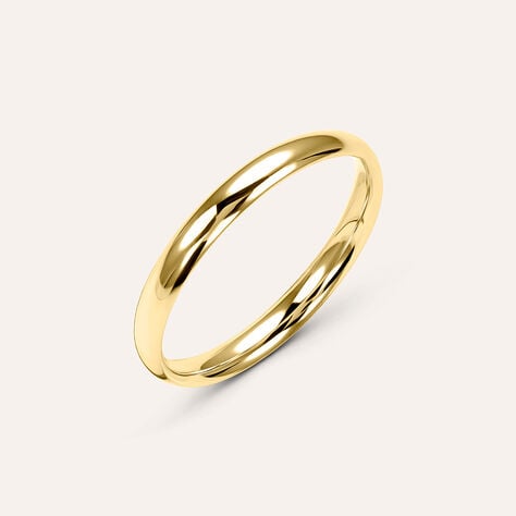 Fede Comoda Leggera 2.5 mm Oro Giallo - Anelli con Incisione Unisex | Stroili