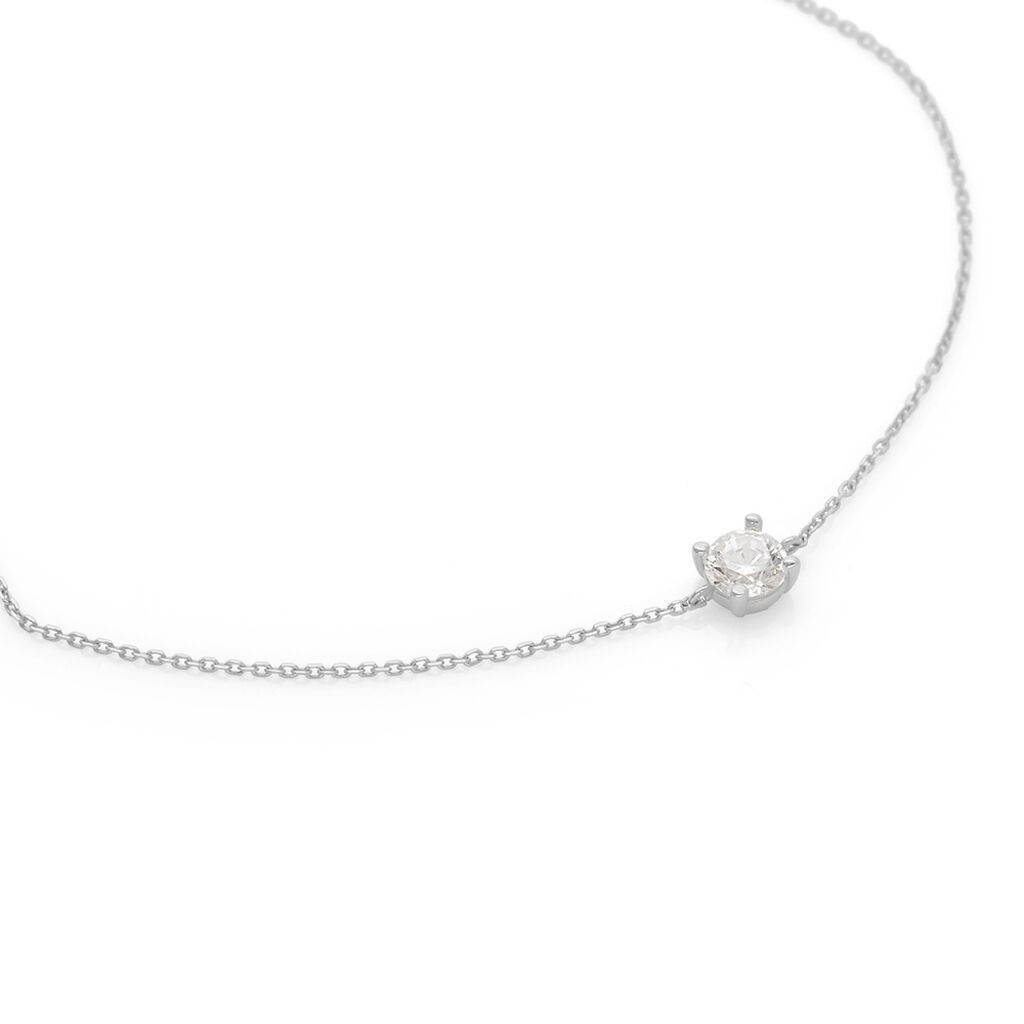 Bracciale Punto Luce Claire Oro Bianco Cubic Zirconia - Bracciali Amicizia Donna | Stroili