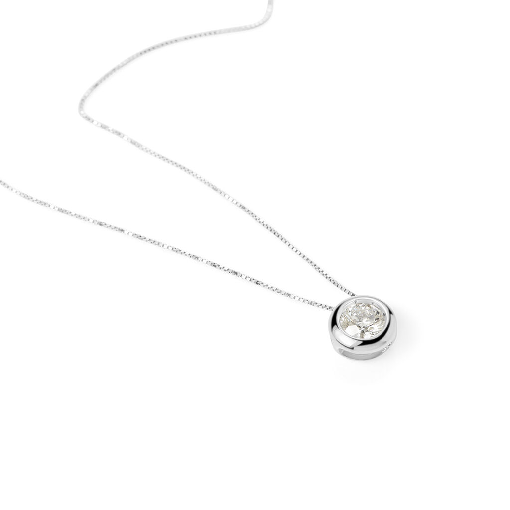 Collana Punto Luce Diamade Oro Bianco Diamante Lab-Grown - Collane Punto Luce Donna | Stroili