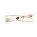 Bangle in metallo rosato e pietre colore rosa - Bracciali Donna | Stroili