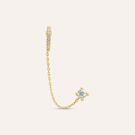 Ear Cuff Bon Ton Oro Giallo Cubic Zirconia - Ear Cuff Donna | Stroili