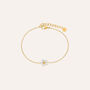 Bracciale Radiance Acciaio Dorato Cristallo