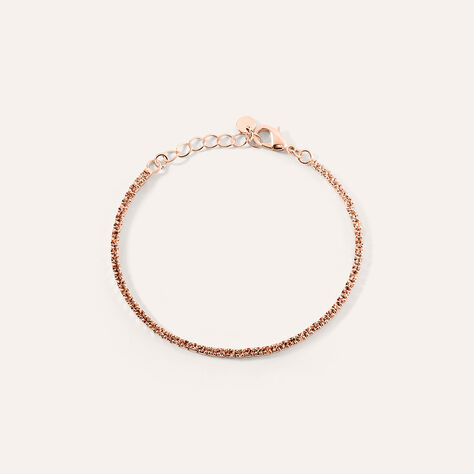 Bracciale Tennis Romantic Shine Metallo Rosa Cristallo - Bracciali Tennis Donna | Stroili