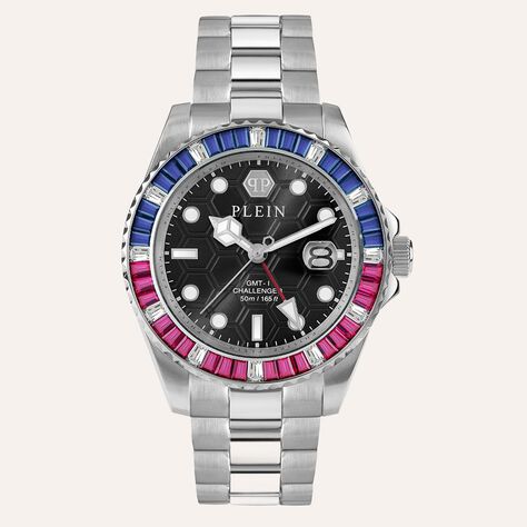 Orologio Al Quarzo Philipp Plein Gmt-i Challenger Baguettes Pwpza0124 - Orologi con Datario Unisex | Stroili