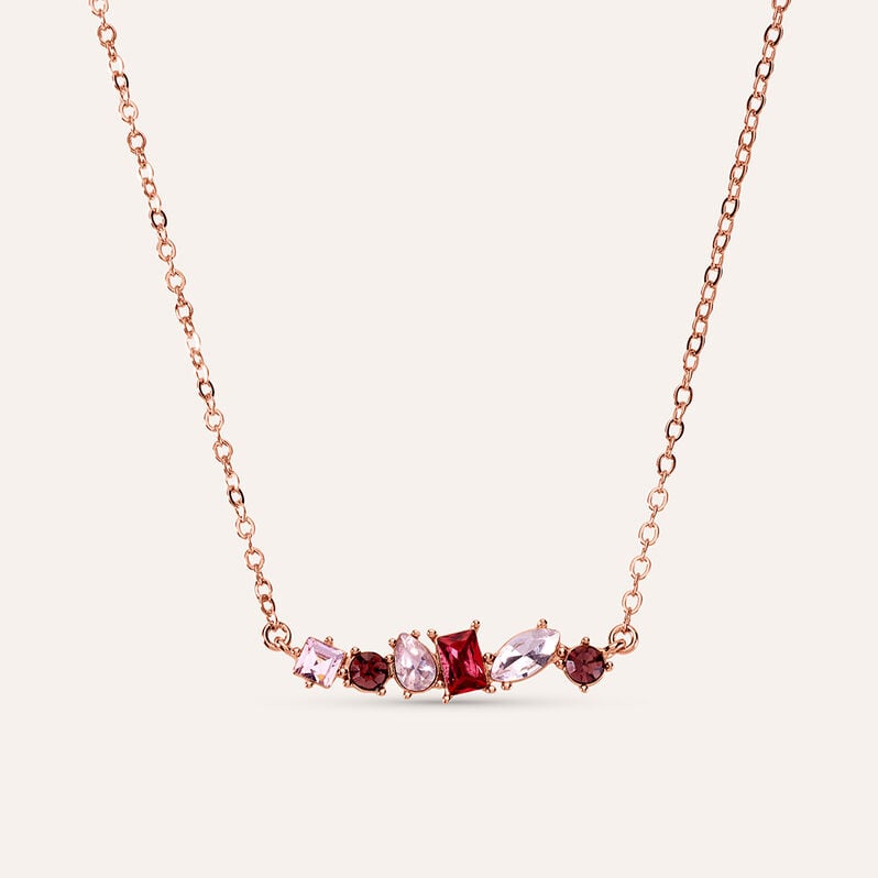 Collana Violet Ottone Rosa Cristallo - Collane Donna | Stroili