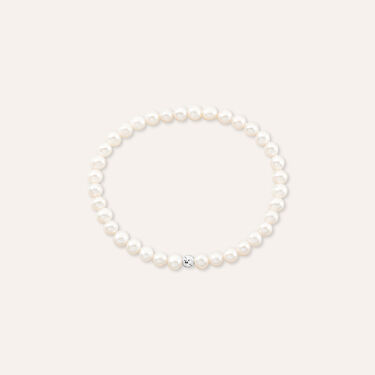 Bracciale Gabrielle Oro Bianco Perla D'Acqua Dolce