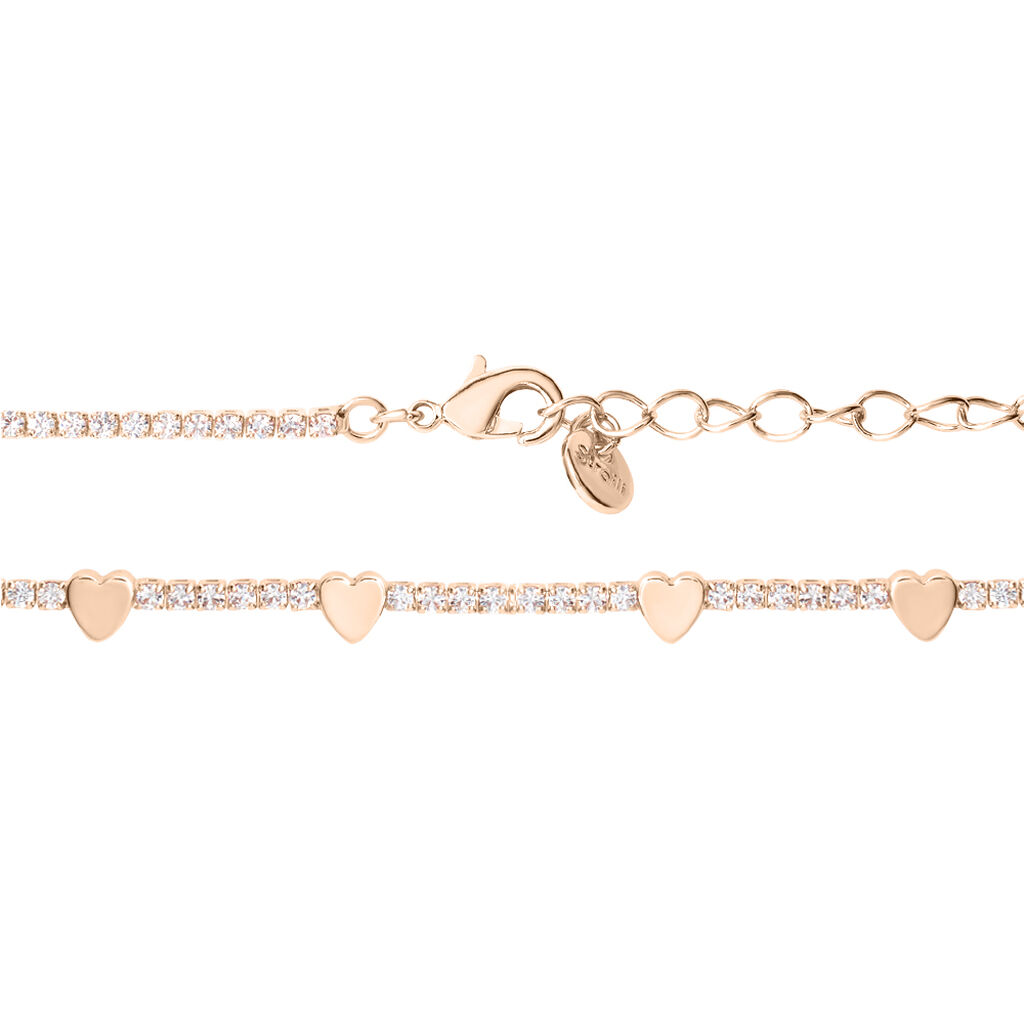 Collana Romantic Shine Ottone Rosa Cristallo - Collane Donna | Stroili
