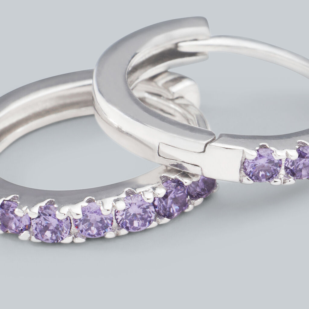 Orecchini A Cerchio Silver Rainbow Argento Rodiato Cubic Zirconia - Orecchini a Cerchio Donna | Stroili