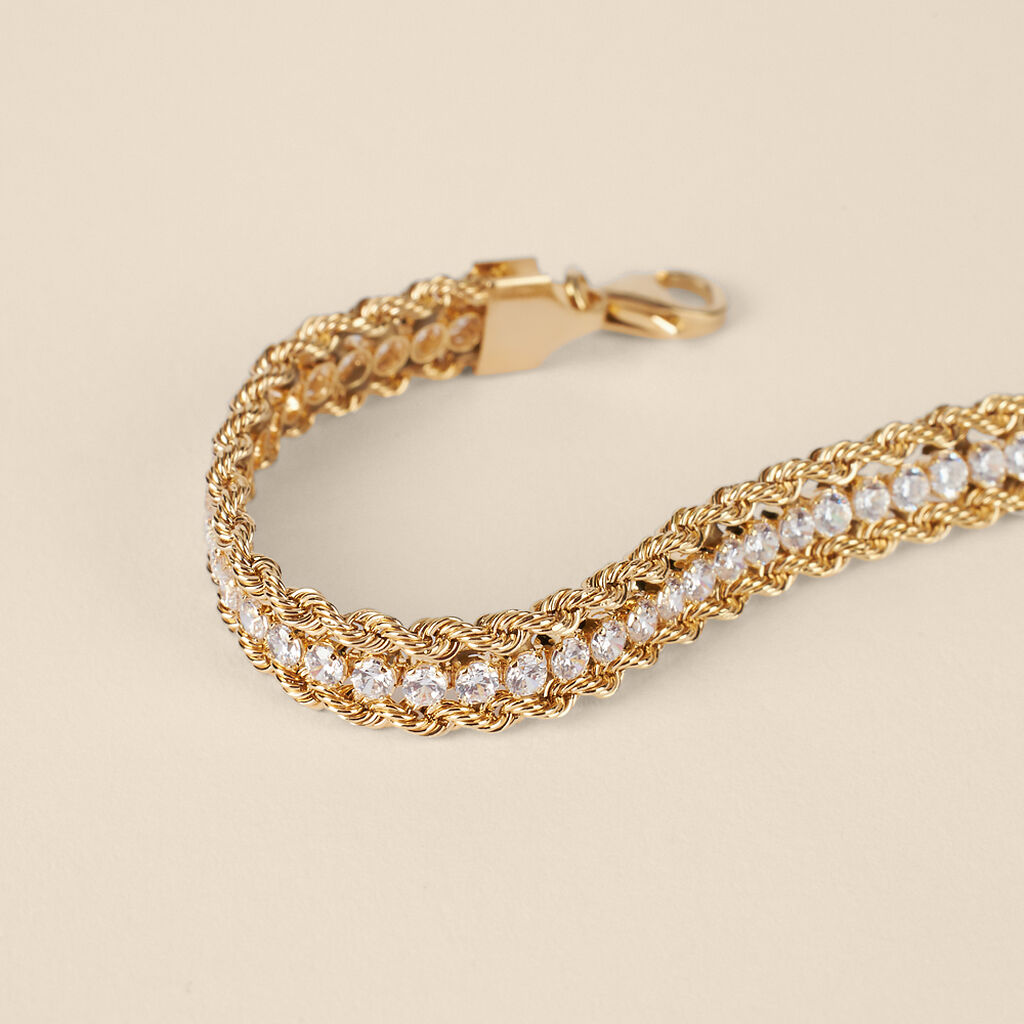 Bracciale Catena Colette Oro Giallo Cubic Zirconia - Bracciali Donna | Stroili