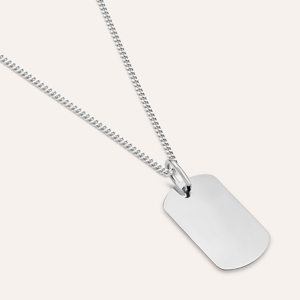 Pendente Poème Oro Bianco - Ciondoli con Incisione Donna | Stroili
