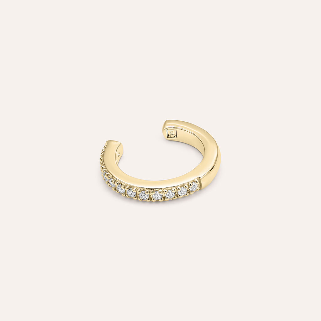Ear Cuff Golden Dream Placcato Oro Giallo Cubic Zirconia