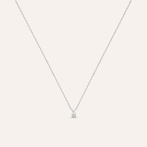Collana Punto Luce Grace Oro Bianco Diamante - Collane Punto Luce Donna | Stroili