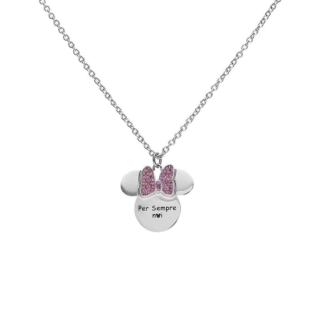 Collana Mickey Mouse & Friends Acciaio Cristallo - Collane Donna | Stroili