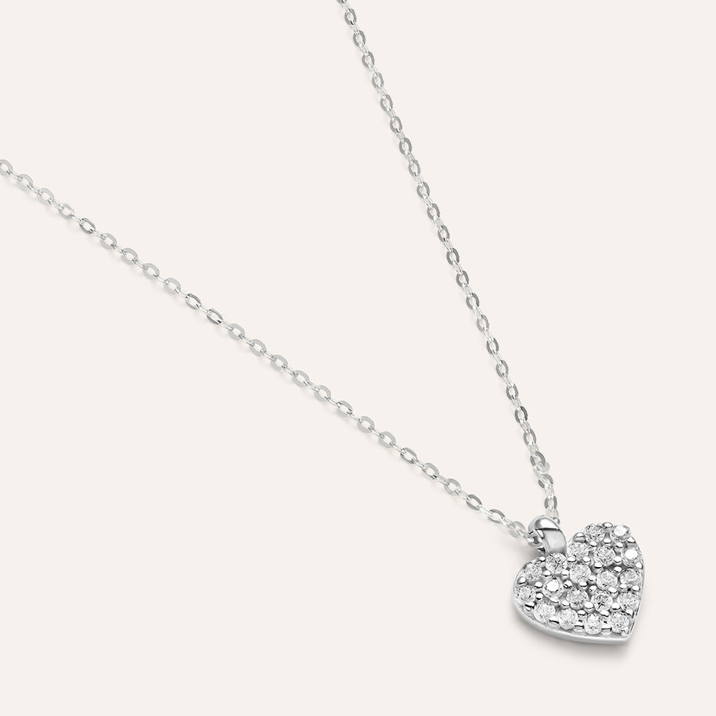 Collana Claire Oro Bianco Cubic Zirconia - Collane Donna | Stroili