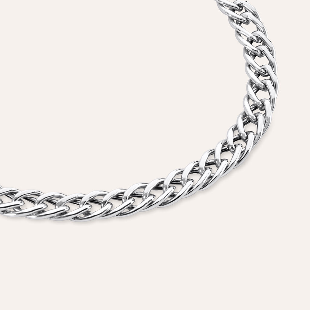 Bracciale Catena Oro Uomo Oro Bianco