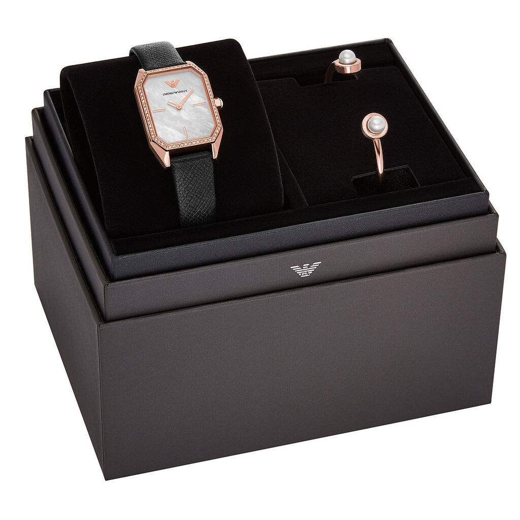 Combo Orologio Al Quarzo Emporio Armani Ar80068set - Orologi solo Tempo Donna | Stroili