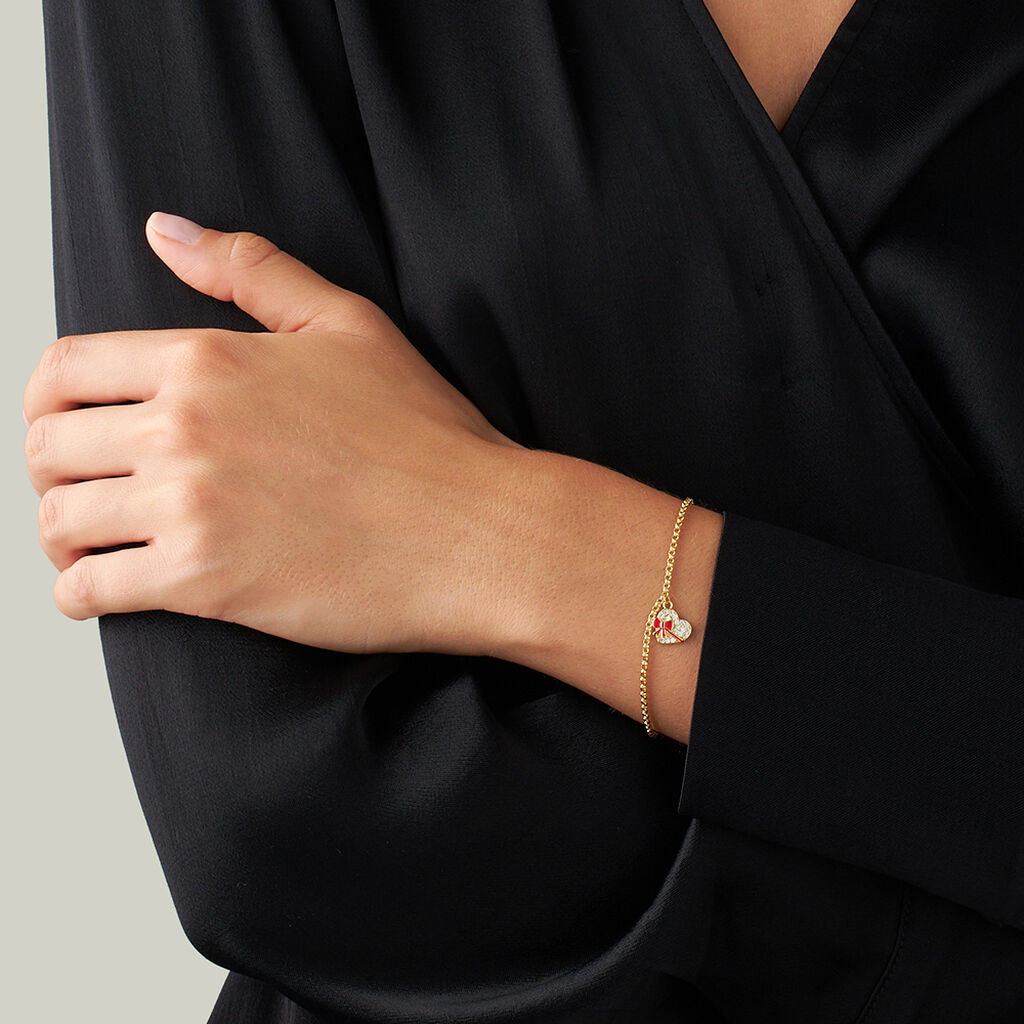 Bracciale Gift Ottone Dorato Cubic Zirconia