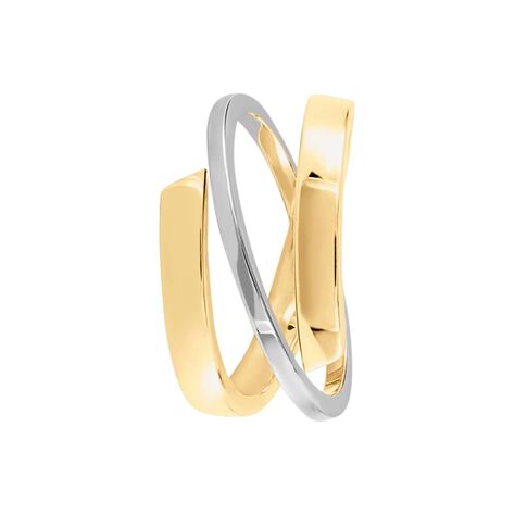 Anello Fascia Gold Essence Oro Bicolore - Anelli 18 Carati Donna | Stroili