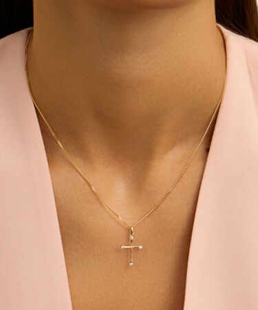 Pendente Holy Oro Giallo Cubic Zirconia