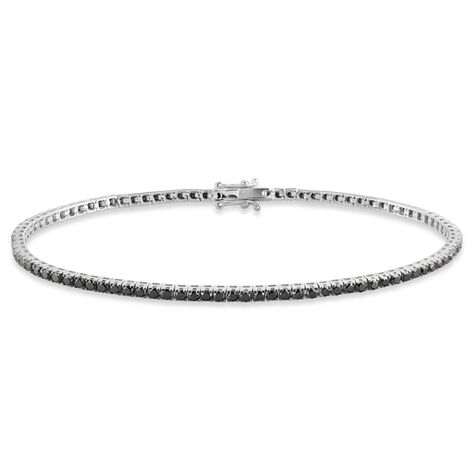 Bracciale Tennis L'homme Diamant Oro Bianco Diamante - Bracciali Tennis Uomo | Stroili