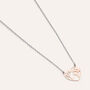Collana Silver Collection Argento Bicolore Bianco / Rosa