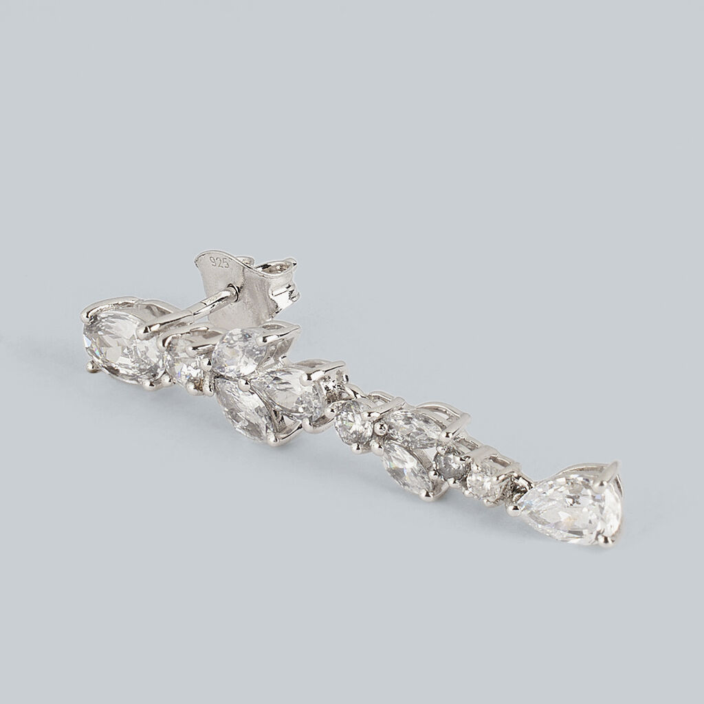 Orecchini Pendenti Silver Elegance Argento Rodiato Cubic Zirconia - Orecchini Pendenti Donna | Stroili
