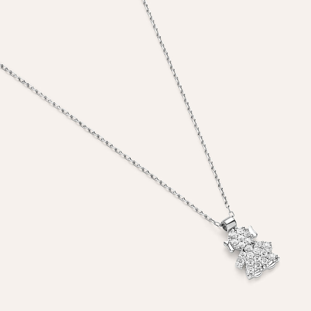 Collana Claire Oro Bianco Cubic Zirconia - Collane Donna | Stroili