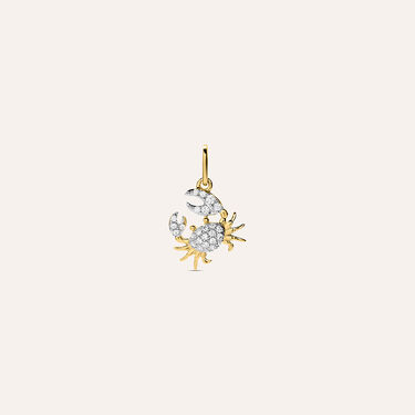 Pendente Po&egrave;me Oro Giallo Cubic Zirconia