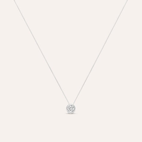 Collana Punto Luce Claire Oro Bianco Cubic Zirconia - Collane Punto Luce Donna | Stroili