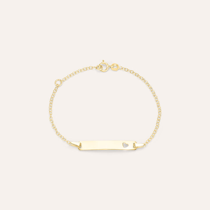 Bracciale Con Targhetta Religious Gold Oro Giallo - Bracciali Love Bambino | Stroili
