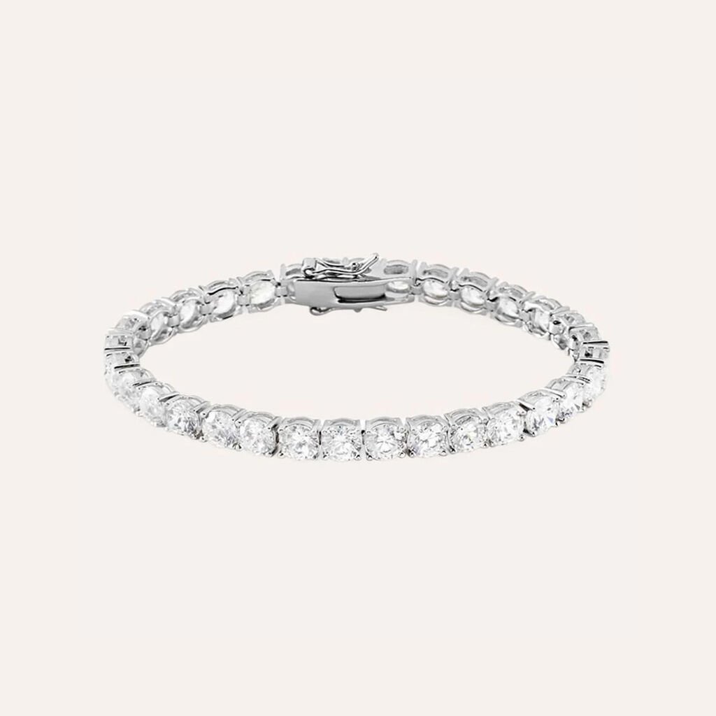 Bracciale Tennis Silver Elegance Argento Rodiato Cubic Zirconia