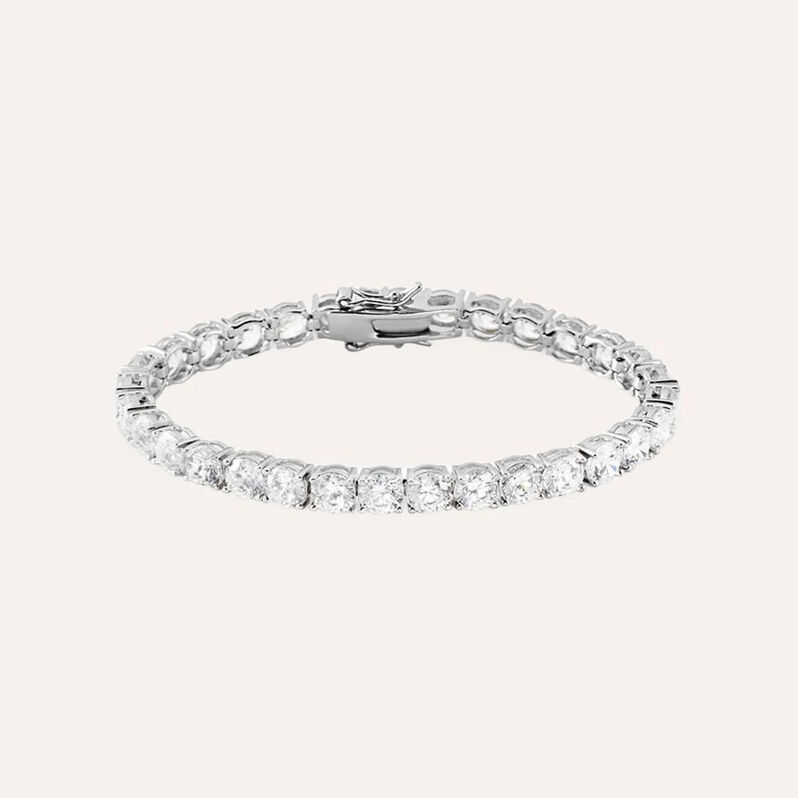 Bracciale Tennis Silver Elegance Argento Rodiato Cubic Zirconia - Bracciali Tennis Donna | Stroili