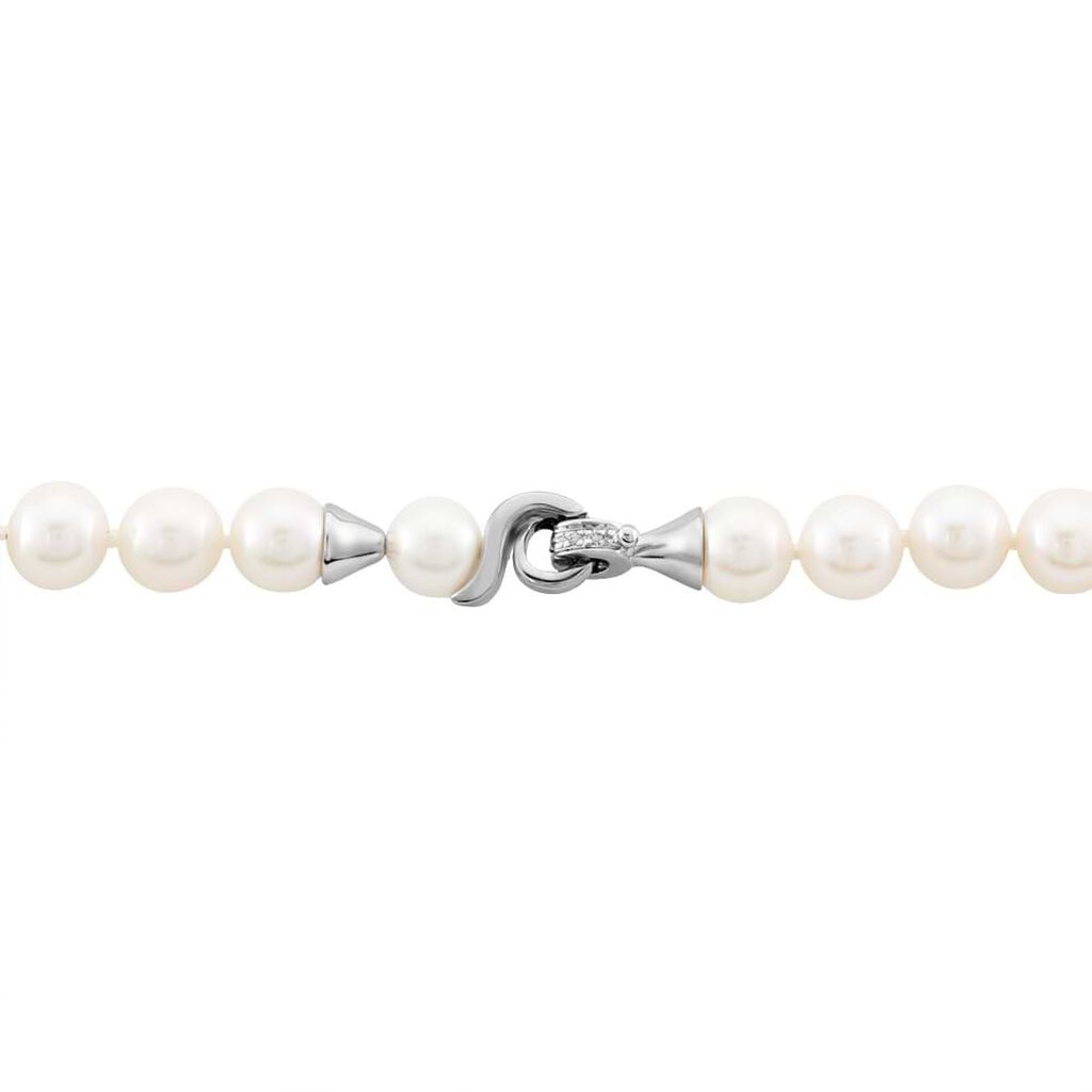 Collana Gold Pearls Oro Bianco Perla D'Acqua Dolce Diamante - Collane Donna | Stroili