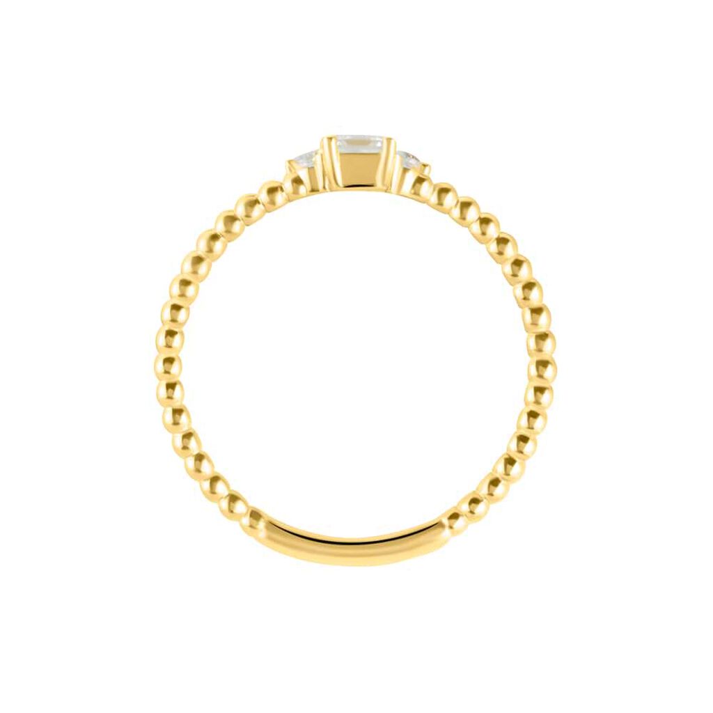 Anello Trilogy Claire Oro Giallo Cubic Zirconia - Anelli con Pietre Donna | Stroili