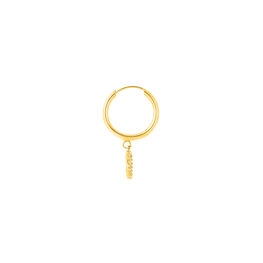 Mono Orecchino A Cerchio Toujours Oro Giallo Cubic Zirconia - Mono Orecchino Donna | Stroili