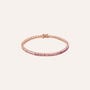 Bracciale Tennis Silver Rainbow Argento Rosa Cubic Zirconia