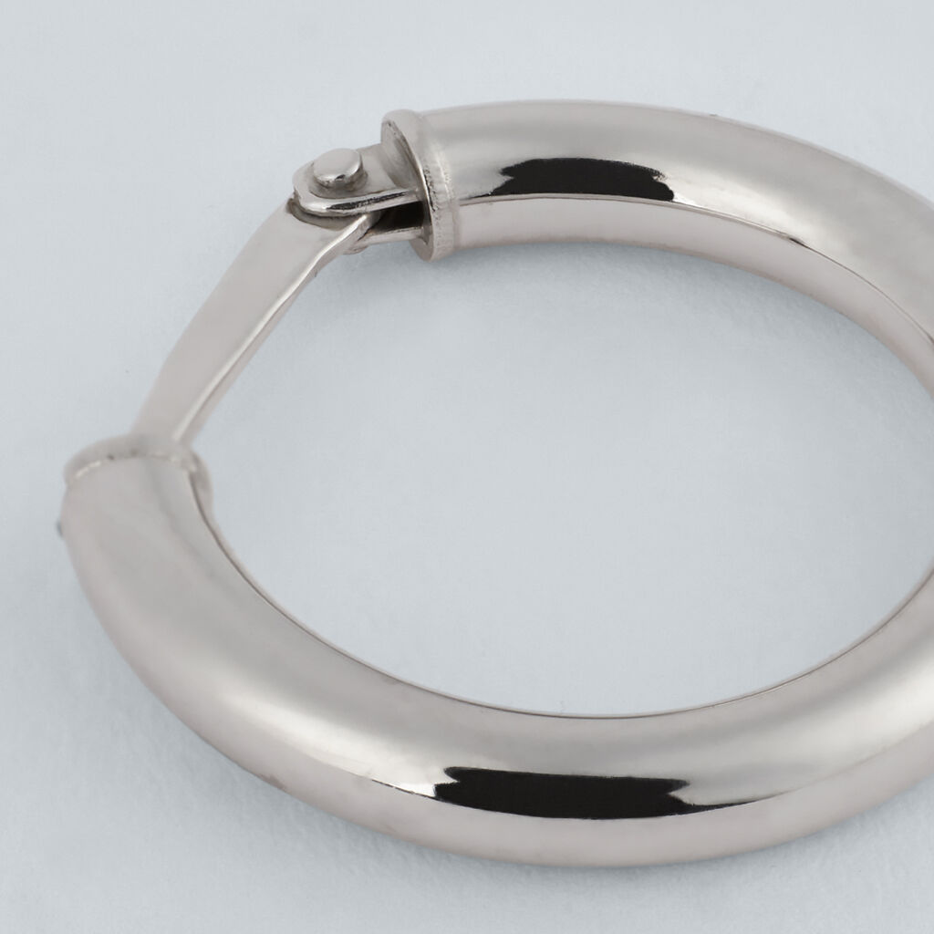 Mono Orecchino A Cerchio Toujours Oro Bianco