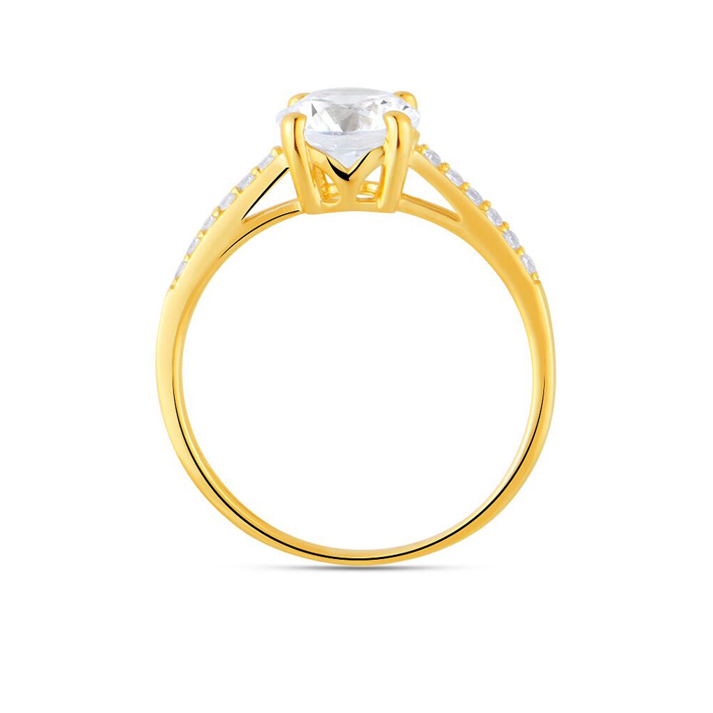 Anello Solitario Claire Oro Giallo Cubic Zirconia - Anelli con Pietre Donna | Stroili