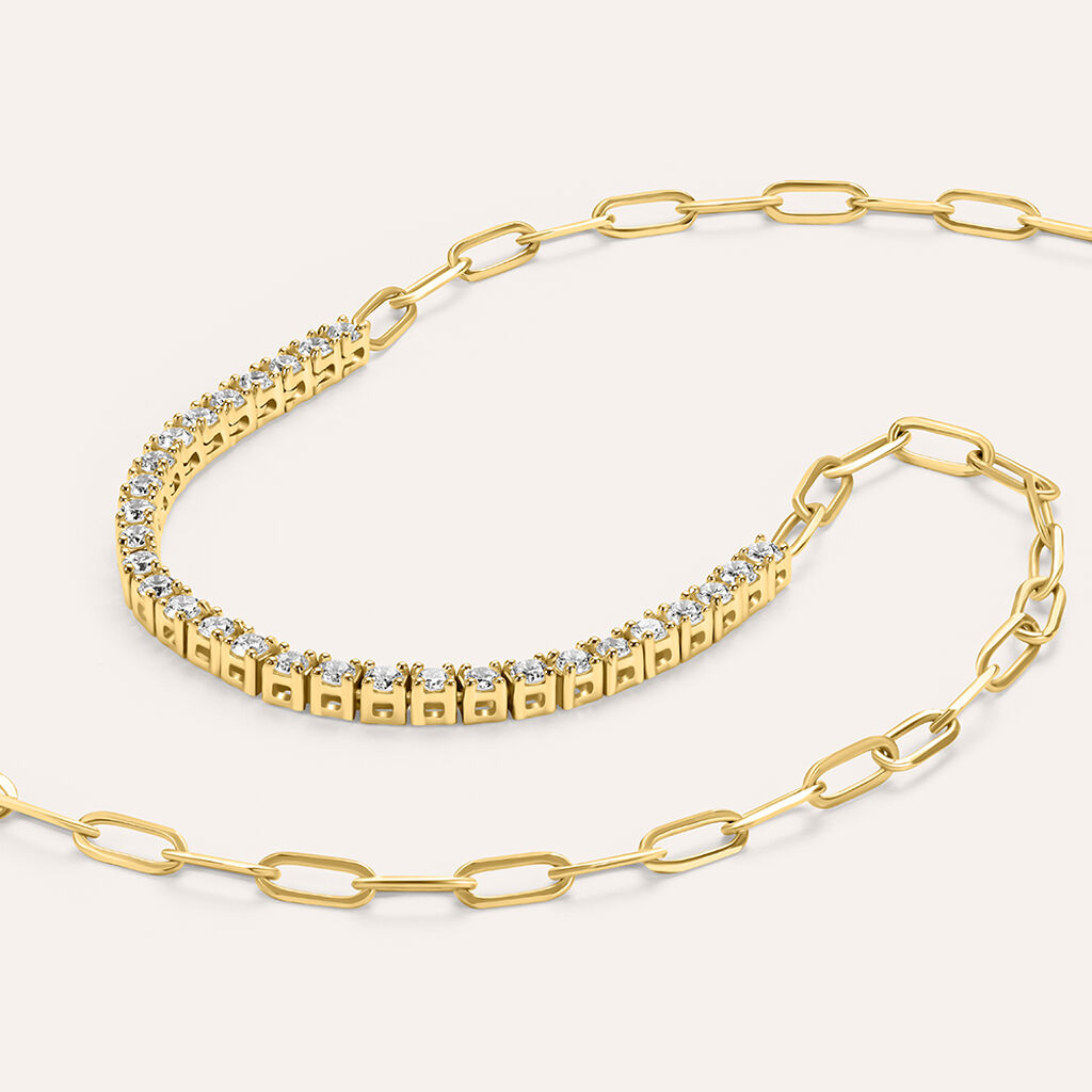 Collana Diamade Glam Oro Giallo Diamante Lab-Grown