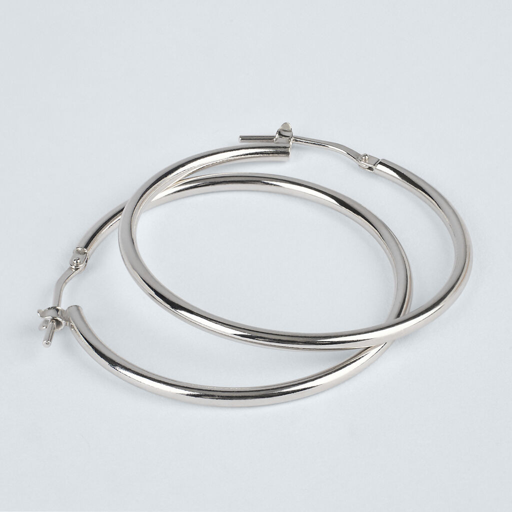 Orecchini A Cerchio Silver Collection Argento Rodiato - Orecchini a Cerchio Donna | Stroili