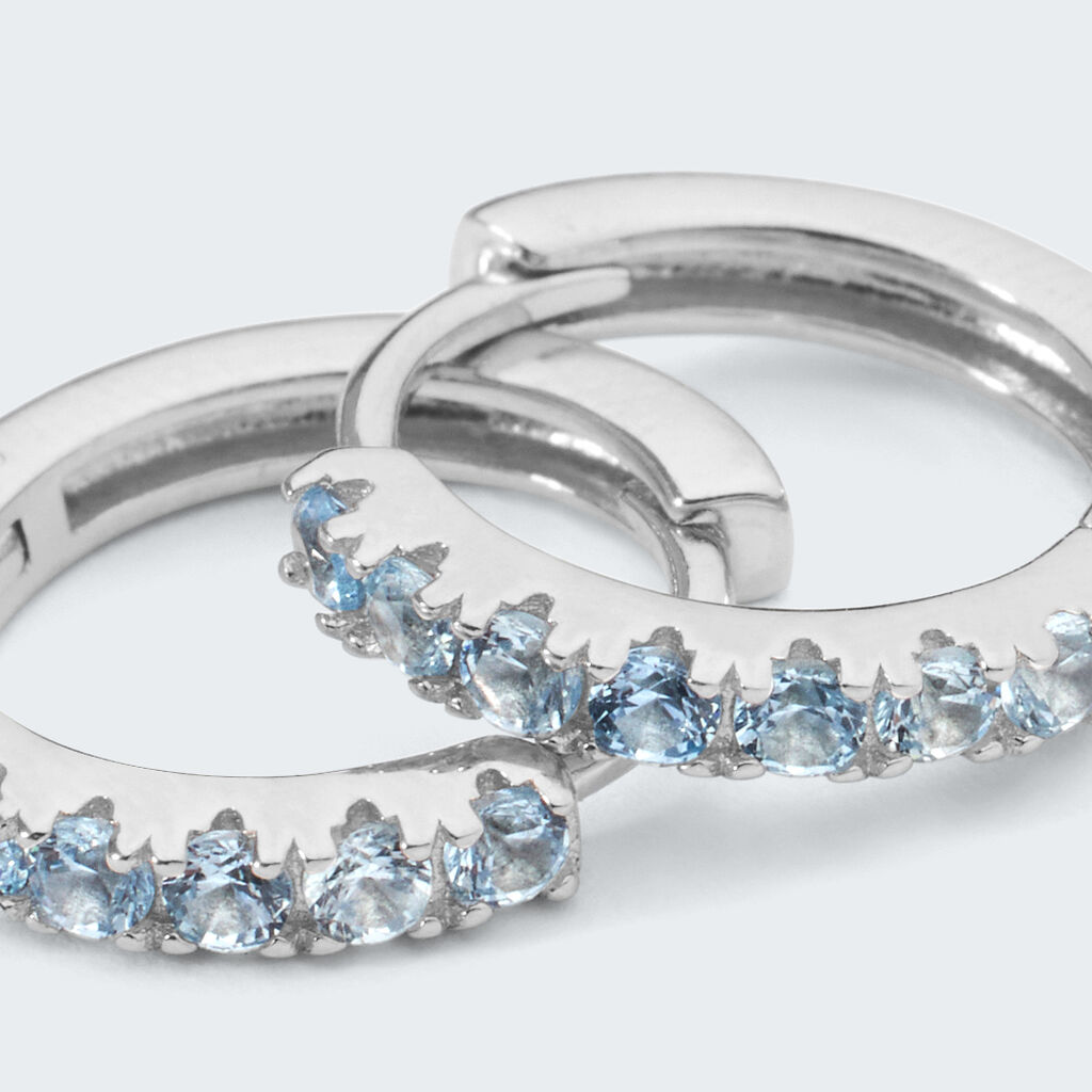Orecchini A Cerchio Silver Rainbow Argento Rodiato Cubic Zirconia - Orecchini a Cerchio Donna | Stroili