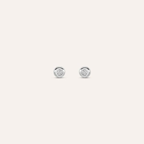 Orecchini Lobo Punto Luce Silver Elegance Argento Rodiato Cubic Zirconia - Orecchini a Lobo Donna | Stroili