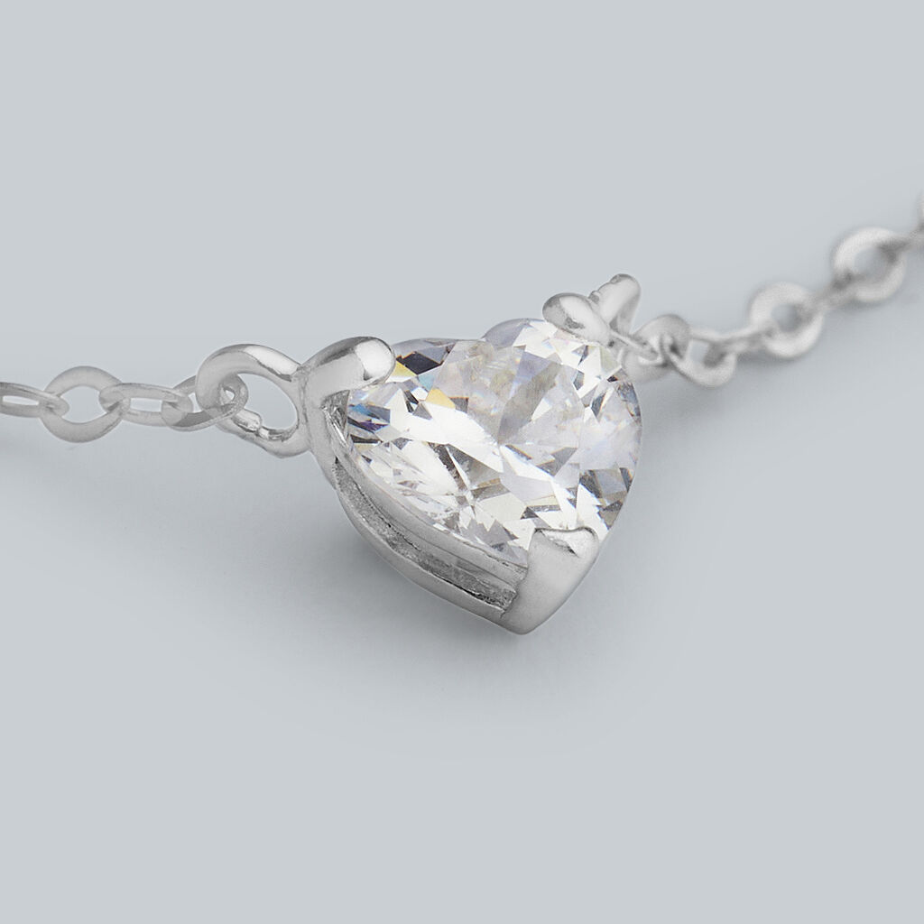 Collana Punto Luce Claire Oro Bianco Cubic Zirconia - Collane Punto Luce Donna | Stroili