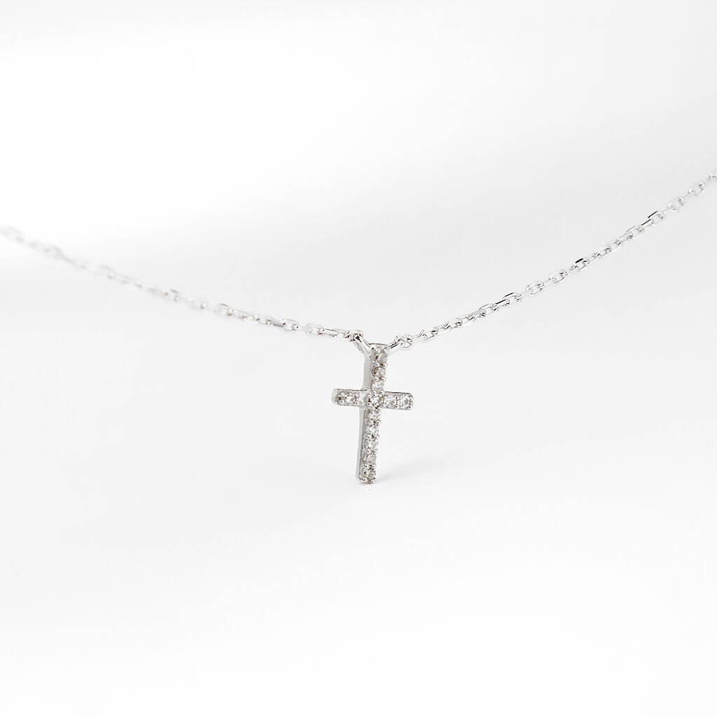 Collana Sophia Oro Bianco Diamante - Collane Donna | Stroili
