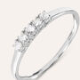 Anello Riviere Grace Oro Bianco Diamante