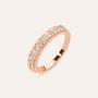 Anello Fascia Lady Phantasya Acciaio Rosa Cristallo