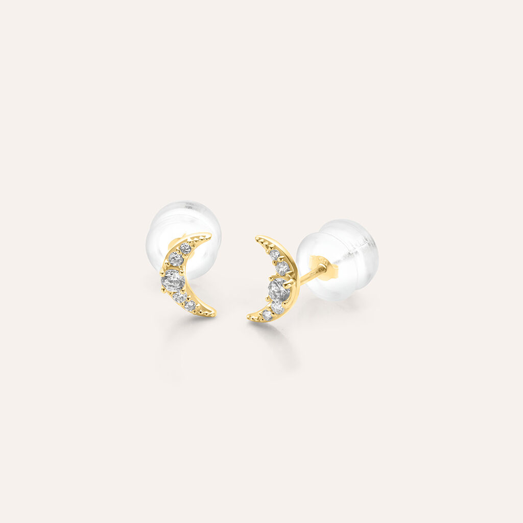 Orecchini Lobo Bon Ton Oro Giallo Cubic Zirconia - Gioielli Donna | Stroili